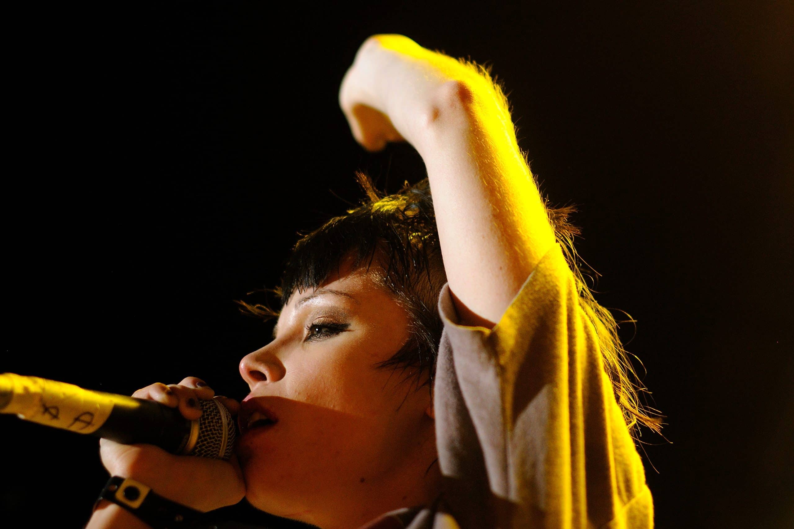 Alice Glass of electropop group Crystal Castles